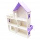 Іграшковий ляльковий дерев'яний будиночок Марія, будиночок для ляльок LOL, фіолетовий, 62 * 55 * 13 см, (maria (fiol))