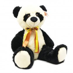 М'яка іграшка плюшева Панда «Ведмедик 021» Копиця, хутро штучний, 65 * 40 * 30 см, (21034-7)