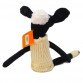 М'яка іграшка Копиця овечка «Зося», хутро штучний, чорно-білий, 51 см, (00272-81)