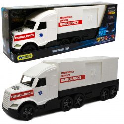 Машинка игрушечная «Скорая помощь» Wader Magic Truck белая 78*27*18 см (36210)