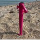 Бур для пляжного парасольки, жовтий, рожевий, синій, червоний 39 см, d 2.5 см (83138)
