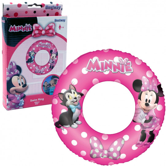 Надувний круг «Мінні Маус» Bestway Minnie, Mickey Mouse Disney, від 3 до 6 років, d 56 см, (91040)