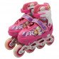 Ролики дитячі для дівчинки із захистом «Холодне серце» розмір 35-38, алюміній, що світяться колеса PU 1172502856
