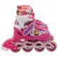 Ролики детские для девочки с защитой «Холодное сердце» размер 31-34, алюминий, светящиеся колёса PU 1494864446