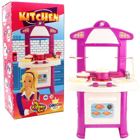 Набор игровой «Кухня» Orion, игрушечная посуда, малиновый, 65*40*28 см, (402)