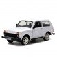 Игрушечная машинка металлическая ВАЗ Lada Niva «Автопром», белый, от 3 лет, 16*8*7, (21214)