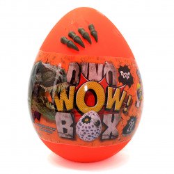 Игровой набор Danko Toys Dino WOW Box яйцо динозавра с аксессуарами оранжевый 35*25*25 см (DWB-01-01)