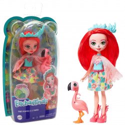 Кукла  «Enchantimals» — Фламинго Фенси Флэминг и питомец Сквош, 15 см (GFN42)