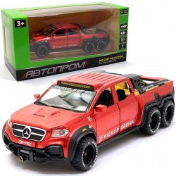 Іграшкова машинка металева «Mercedes Pickup» Автопром (Мерседес) пікап, червоний, 20*6*7 см, (7584)