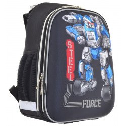 Рюкзак шкільний каркасний 1 Вересня H-12 "Steel Force"