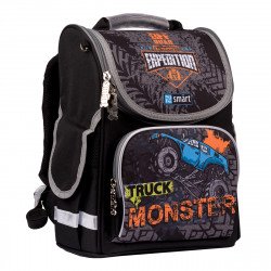 Рюкзак шкільний каркасний SMART PG-11 "Monster Truck", чорний