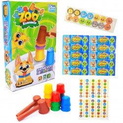 Настольная игра Fun Game «ZOO Компания» Собери зверей за цветом 25*17*5 см (59540)