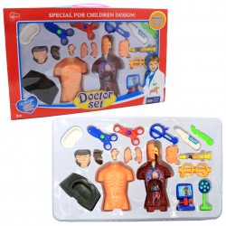 Игровой набор доктора Shanrou Jinxing «Анатомия тела» игрушечная аптечка, 58*36*8 см (2902)