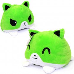 М'яка іграшка Кіт перевертень Shantou Jinxing, двосторонній зелений, 15*15*15 см, (М068)
