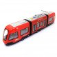 Машинка игрушечная Трамвай Автопром «Городской Транспорт» красный звук свет 44*6*10 см (7955AB)