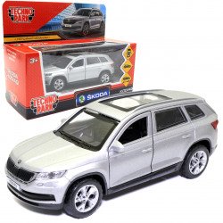 Машинка игровая Skoda Kodiaq «TechnoPark» джип Шкода металл серый 12*4*5 см (KODIAQ-12FIL-SR)