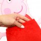 М'яка іграшка Свинка Пеппа кишеню «Kinder Toys» рожевий хутро штучний 46*35*1 см (00855)