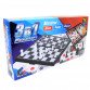 Настольная игра 3в1 магнитные Шахматы Шашки Нарды «TK Union Group» пластик металл 24*24*3 см (87807)