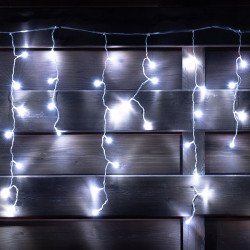 Гирлянда светодиодная бахрома Novogod'ko, 84 LED, холодный белый, 2,1*0,7 м , 8 реж., конн