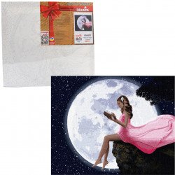 Картина за номерами Ідейка "Читання під місяцем" 40x50 см (КНО4787)