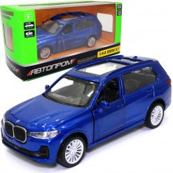 Игрушечная машинка металлическая BMW X7 «Автопром»  БМВ синий 11*4*5 см (4352)