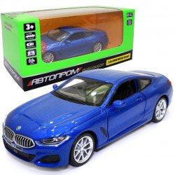Игрушечная машинка металлическая BMW M850i Coupe «Автопром» БМВ Купе синий свет звук 14*3*6 см (68415)