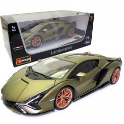 Машинка металева Lamborghini Sian FKR 37 "Bburago" Ламборгіні зелений 9*25*8 см (18-11046R)