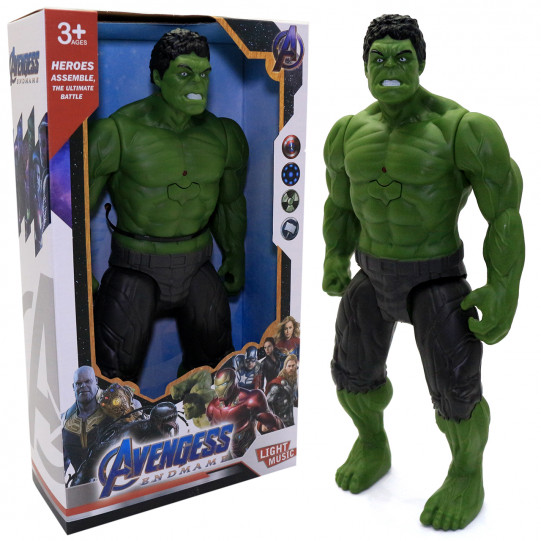 Игровая фигурка Hulk Avengers Marvel Халк игрушка Мстители звук 30 см (206)