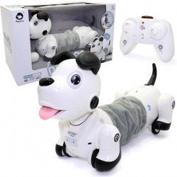 Игрушечная Собака на радиоуправлении Shantou Jinxing Такса белая интерактивная 35*20*14 см (777-603)