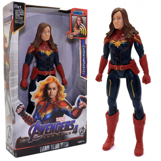 Игровая фигурка Капитан Марвел Avengers Captain Marvel игрушка звуки 27 см (8818)