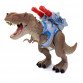 Іграшковий інтерактивний Динозавр Тиранозавр коричневий ІЧ пістолет ходить світло пар 40*24*11 см (WS5377)