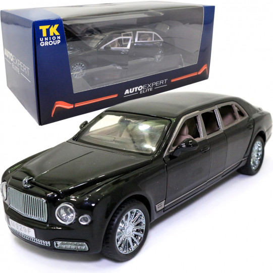 Машинка игровая Bentley Limousine M929J «АвтоЕксперт» Бентли Лимузин металл черный свет звук 20*6*7 см (EL-3902)