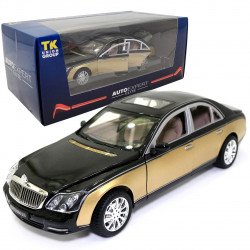 Машинка игровая Maybach 62S «АвтоЕксперт» Майбах металл черный с золотом свет звук 20*6*7 см (EL-7705)