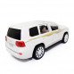 Машинка металева Toyota Land Cruiser "AutoExpert" Тойота джип білий звук світло 19*7*7 см (EL-6491)