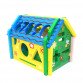 Развивающая деревянная игрушка Домик-сортер Fun Game фигуры цифры 16*19*14 см (57107)