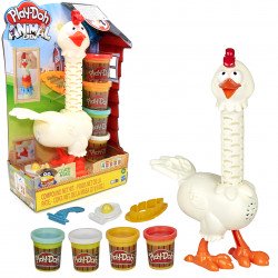 Игровой набор Play-Doh Hasbro Курочка Чудо в перьях 4 баночки звуки 32*20*8 см ( E6647)