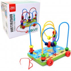 Іграшка розвиваюча для дітей Fun Game Каталка-Лабіринт 15*14*18 см (64408)