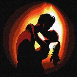Картина по номерам Идейка «Пламя любви», 40x40 см (КНО4827)