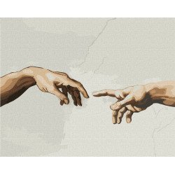 Картина за номерами Ідейка «Створення Адама Мікеланджело» 40x50 см (КНО4821)