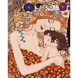 Картина за номерами Ідейка «Мати та дитина Густав Клімт» 40x50 см (КНО4848)