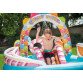 Дитячий надувний ігровий центр-басейн Intex  «Карамель» 295х191х130см, 374 л., з надувними іграшками, з розбризкувачами і гіркою (57149)