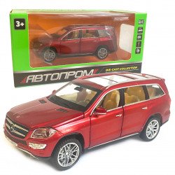 Іграшкова машинка металева Mercedes-Bens CL 500 (Мерседес-Бенц CL 500) «Автопром», червона, батар., світ, звук, відкр.двері, від 3 р., 15*6*5 (6617)