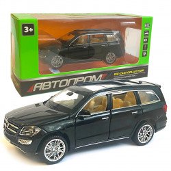 Іграшкова машинка металева Mercedes-Bens CL 500 (Мерседес-Бенц CL 500) «Автопром», чорна, батар., світ, звук, відкр.двері, від 3 р., 15*6*5 (6617)