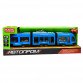 Машинка игрушечная Трамвай Автопром «Городской Транспорт» синий, звук, свет 44*6*10 см (7955AB)