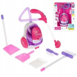 Детский игровой набор для уборки (пылесос, функция всасывания, щетка, совок, в коробке) A5925