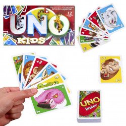 Настільна карткова гра UNO Kids Danko Toys 12 варіантів розвиваючої гри для дітей Уно SPG11