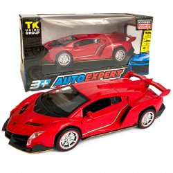 Іграшкова машинка металічна Lamborghini  (Ламборгіні) "АвтоЕксперт", червона, світло, звук, інерція, відкр двері, багажник, капот, 17*7*4см, 81322