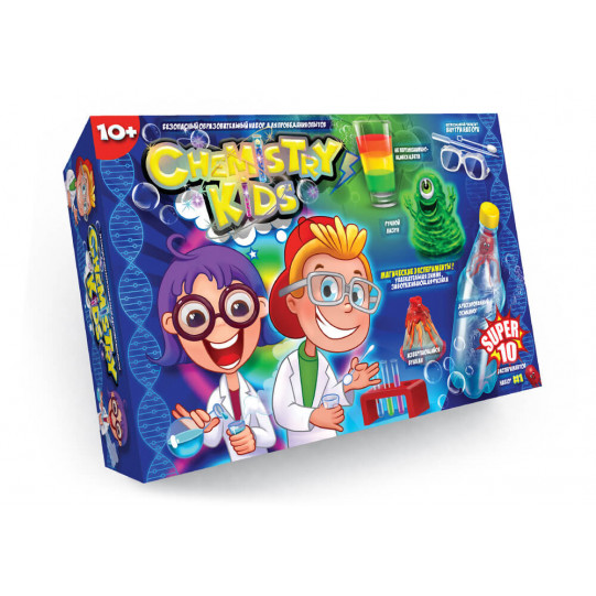 Ігровий набір для дослідів ДАНКО-ТОЙС для маленьких вчених CHEMISTRY KIDS (CHK-01-01U)