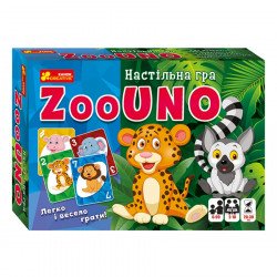 Настільна карткова гра ZooUNO Ranok розвиваюча гра для дітей Уно (12120067У)