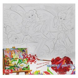 Картина за номерами Danko Toys «Феі художниці» 31x31 см (РХ-07-07)